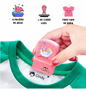 Timbrin™️  - Tu propio timbre personalizado para ropa (no se sale al lavar)