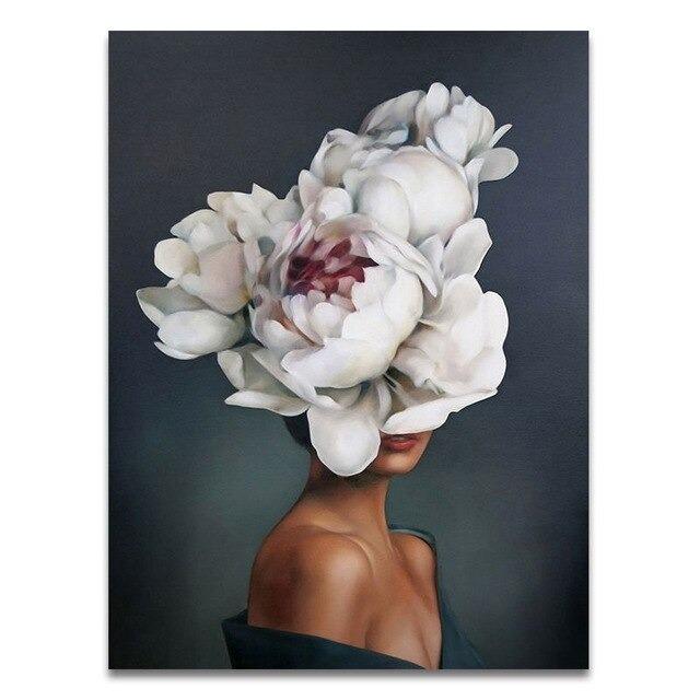 Pintura por números - Flower Woman
