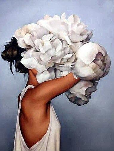 Flower Woman - Diamond Painting