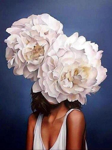 Flower Woman - Diamond Painting
