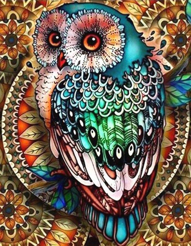 Búhos - Diamond Painting