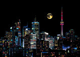 Scratch Painting  - Cities of the world 40,5x28,5 CM