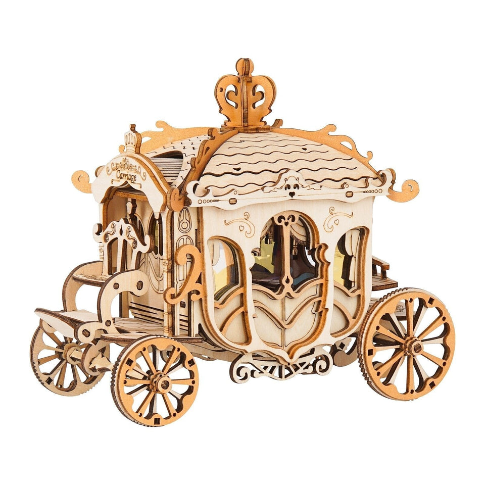 Rompecabezas de madera de transporte vintage 3D