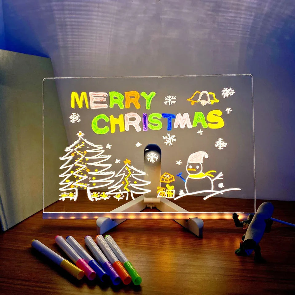 ✨Tablero de notas LED con colores 🎨