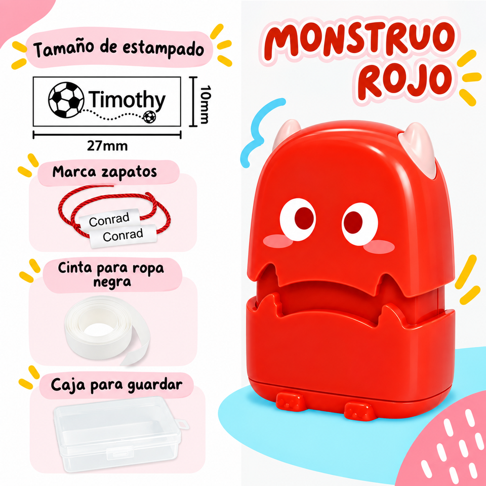 Timbrin™️  - Tu propio timbre personalizado para ropa (no se sale al lavar)