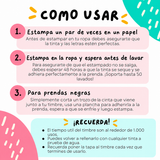 Timbrin™️  - Tu propio timbre personalizado para ropa (no se sale al lavar)