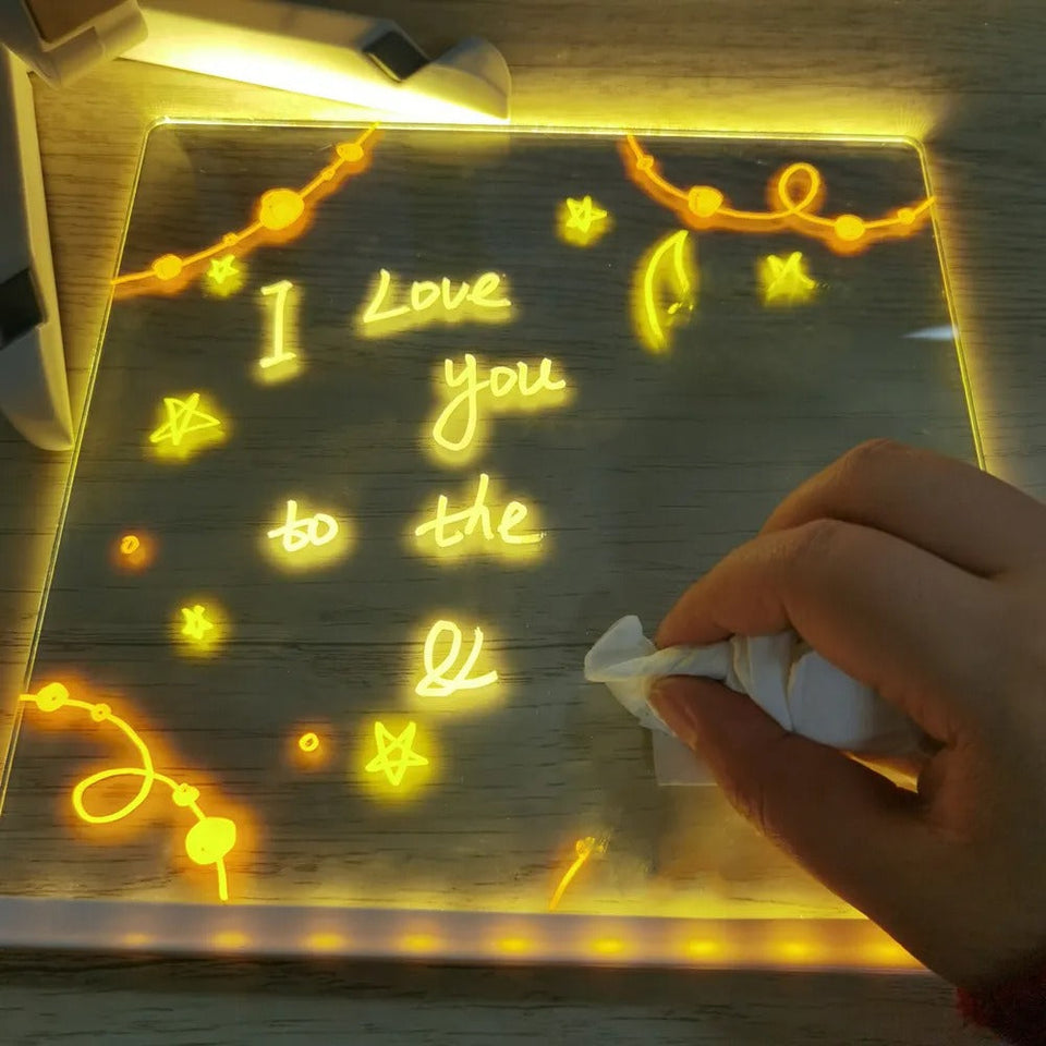 ✨Tablero de notas LED con colores 🎨