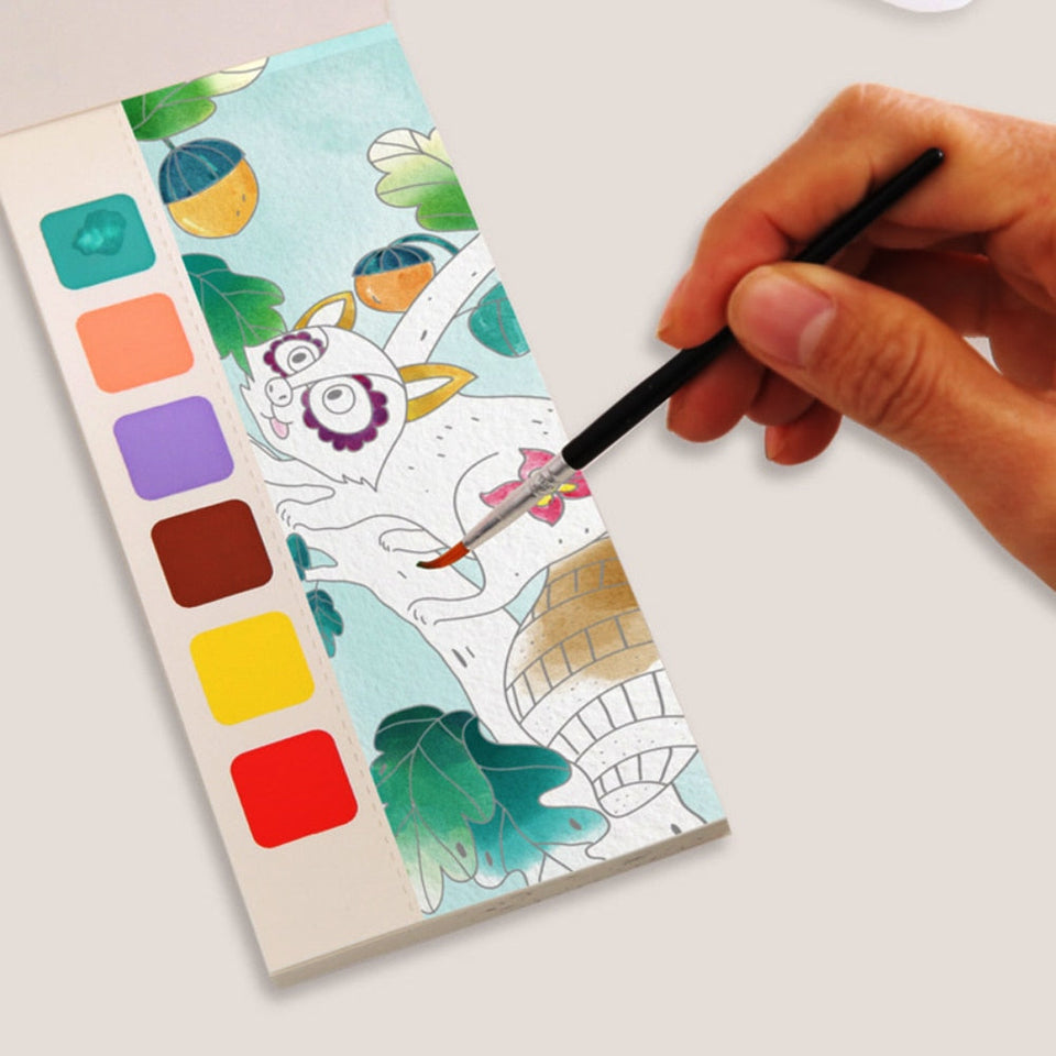 ArtSplash™ - Tu libro de acuarelas portátil para pequeños artistas 🎨