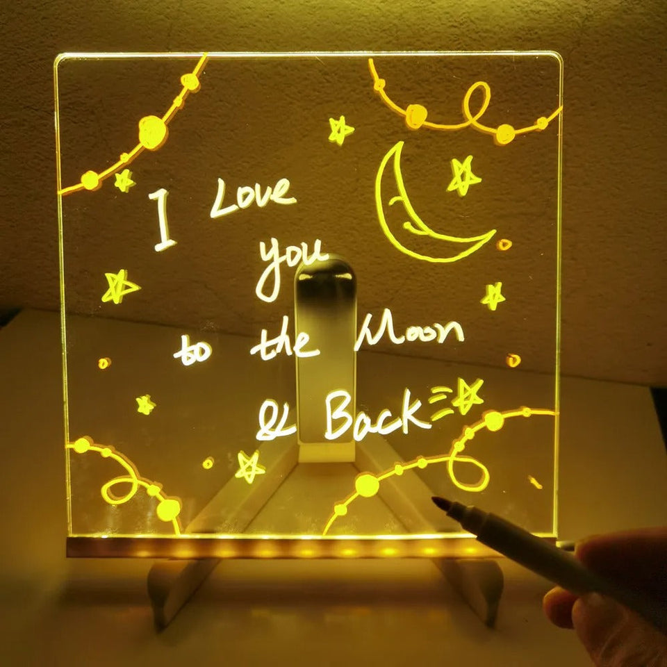 ✨Tablero de notas LED con colores 🎨