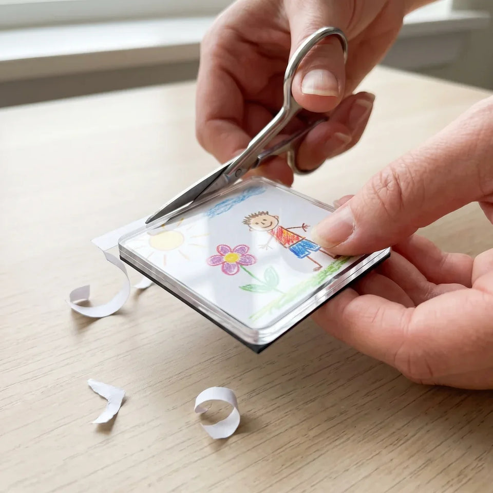 Kit para crear imanes con dibujos y fotos